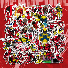 DEADPOOL  WOLVERINE INSPIRED Assorted Skateboard Stickers Lot Of 50 Pieces