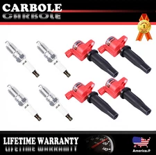 For 2010-2020 Ford Fusion 2.5L Spark Plug and Coils Pack of 4 HIGH PERFORMANCE