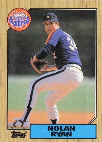World Series Champion All-Star Nolan Ryan - 1987 Topps #757 - 第 11/12 張圖片
