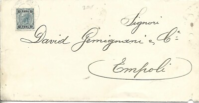 1906 10C UFF AUSTRIAN POST EAST CONSTANTINOPLE ON ITALIAN TRADE ENVELOPE