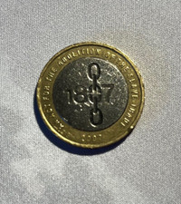 1807 2 pound  RARE DOUBLE ERROR coin error