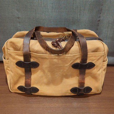 Filson Travel Boston Bag Discontinued Model DUFFLE Bag Used Beige 