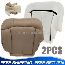 Fits 99-02 Chevrolet Silverado Tahoe Driver Lower Seat Cover & Foam Cushion Tan