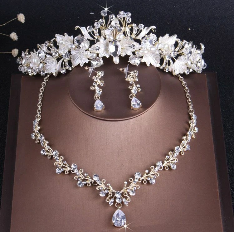 Necklace set for wedding gown sale