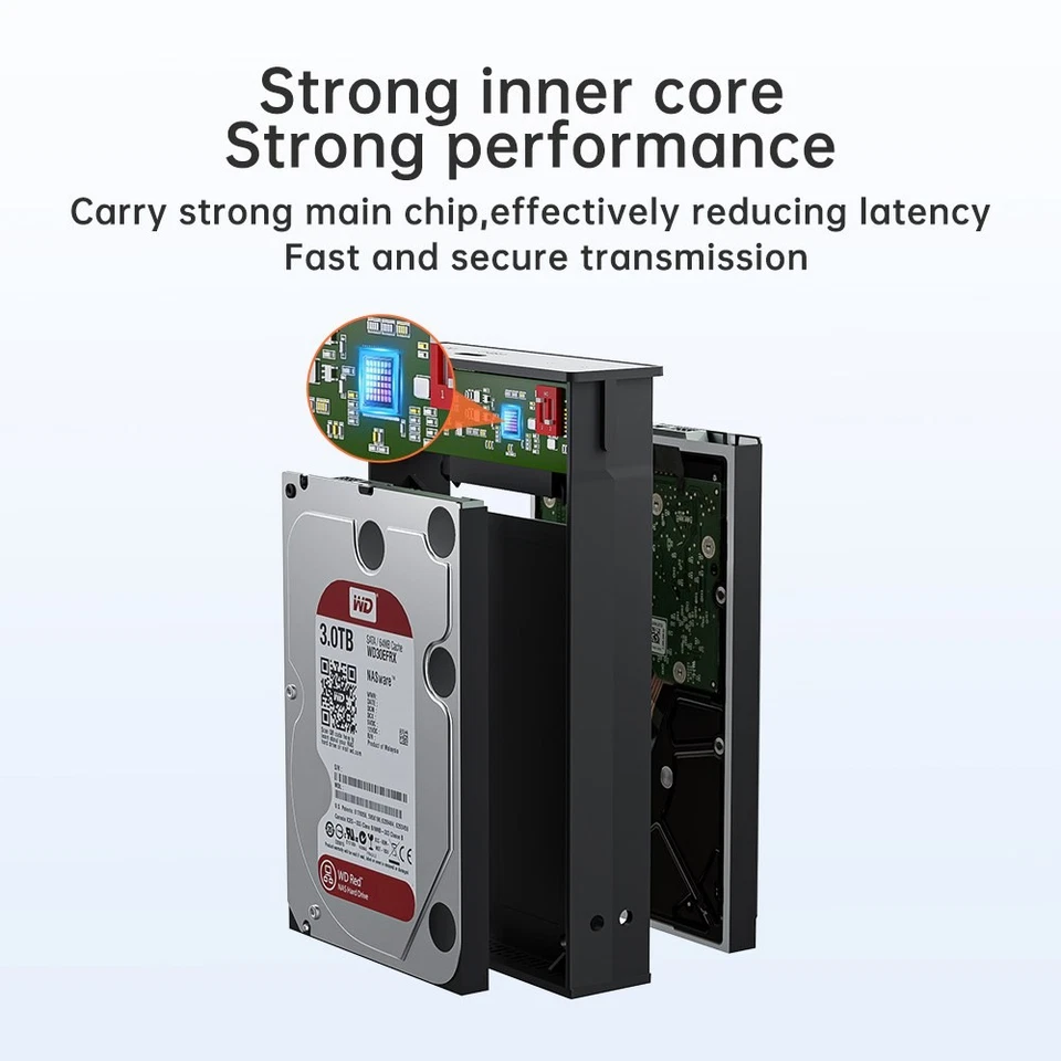 Acasis Dual Bay 2.5 Inch USB-C to SATA HDD SSD RAID Enclosure - Image 3 of 4