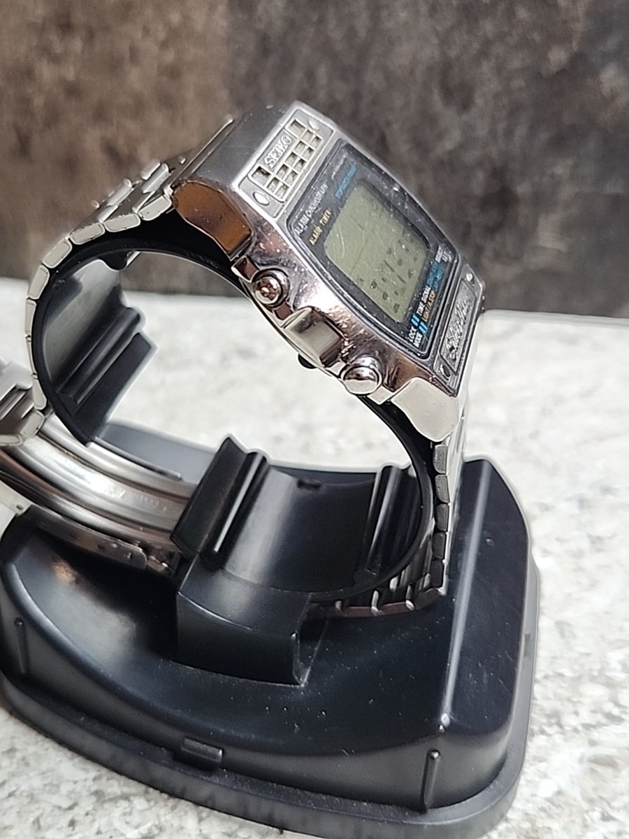 SEIKO　silverWave　a259 稼働品 Vintage Seiko Silverwave A259-5090 Digital Alarm Chronograph