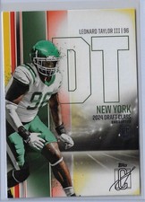 2024 Topps Signature Class Leonard Taylor III #163 RC Red & Yellow New York Jets