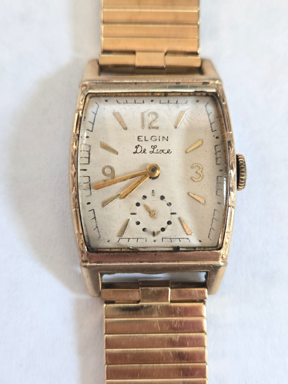 Vintage ELGIN De Luxe 10K Rolled Gold Plate Wristwatc… - Gem