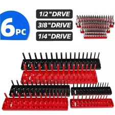 166 Socket Organizer Tray Rack Rail Storage Holder Tool Metric SAE 1/4 3/8 1/2"✨