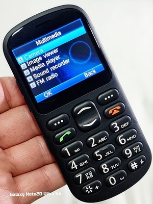 ALBA ACSE2G (entsperrt) Großtasten Handy Top Zustand mit Ladegerät