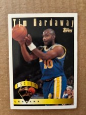 1995 - 1996 Topps Tim Hardaway #18 Assist Leader Golden State Warriors