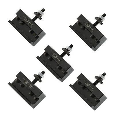 Thomletha 5Pcs Turning Tool Holder 250-001 Quick Change Post Set Black