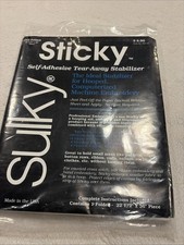 551-01 - Sticky  Self-Adhesive Tear-Away Stabilizer White 22.5in x 36in - Sulky