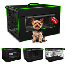 Bethshaya Dog Crate Cover - Durable 600D Polyester Protective Cage Cover For
