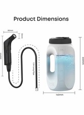 Electric Handheld Bidet Sprayer – Rechargeable Toilet Spray with 2.5L Water Tank