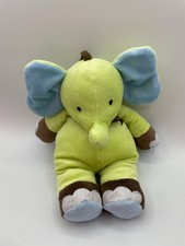 Carters Just One You Musical Crib Pull Green Blue Brown Elephant 72091 Plush