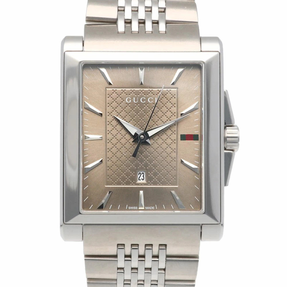 Gucci G-Timeless Rectangular Watch Stainless Stee… - image 1