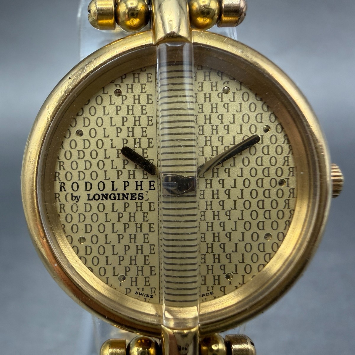Longines Rodolphe Watch Women 24mm Gold Dial Gold Tone Round New 