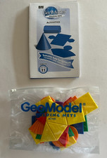 Geo Model Folding Nets 3-D Shapes, Area, Volume- set of 11 Nets with Activities