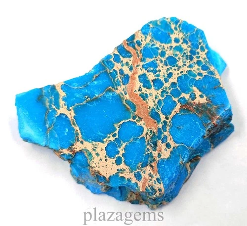 145.35 Ct Sky Blue Turquoise Natural Rough Slab Certified Loose Gemstone "5NSR