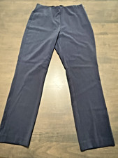 Nine West Dress Pants Womens 6 Navy Side Zip Skinny High Rise Stretch