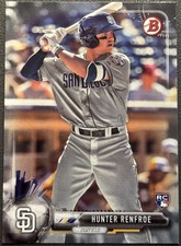 2017 Topps Bowman Hunter Renfroe #99 San Diego Padres ROOKIE Card! A49. rookie card picture