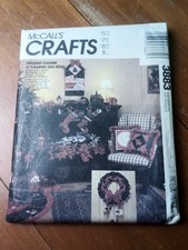McCalls 3883 Christmas Decor  Ornaments Craft Sewing Pattern Uncut