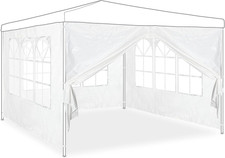 Tende per Gazebo Laterali, Set Da 4, Telo Impermeabile in PVC, Pareti 3X2 M, 3 C