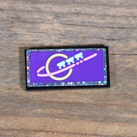 LEGO Friends Black Tile 2x4 Planet and Roller Coaster Wagons Sticker 87079pb0378
