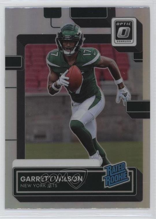 2022 Panini Donruss Rated Optic Preview Holo Garrett Wilson #P-306 Rookie RC pl8