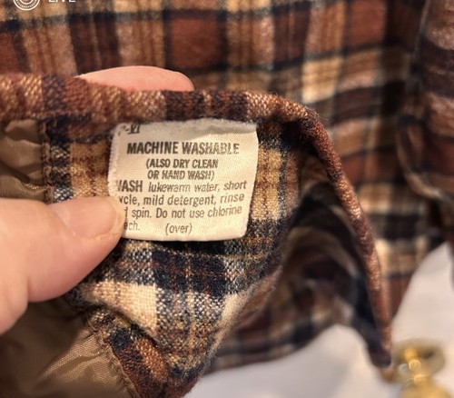 Vintage Pendleton Wool Shirt Jacket Men's Large USA Made Plaid Western Outdoor - Picture 5 of 6