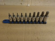 Matco Tools Usa 38 Drive 10pc Metric 2mm-10mm Hex Bit Socket Driver Set Rail