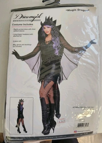 Dreamgirl magischer Drache sexy Erwachsene Damen Kostüm klein (90-120 Pfund) B2262 - Bild 2 von 4