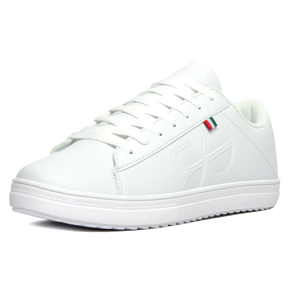 Crosshatch Gleaton Mens Casual Designer Smart Sneakers Trainers White - Image 2 of 4