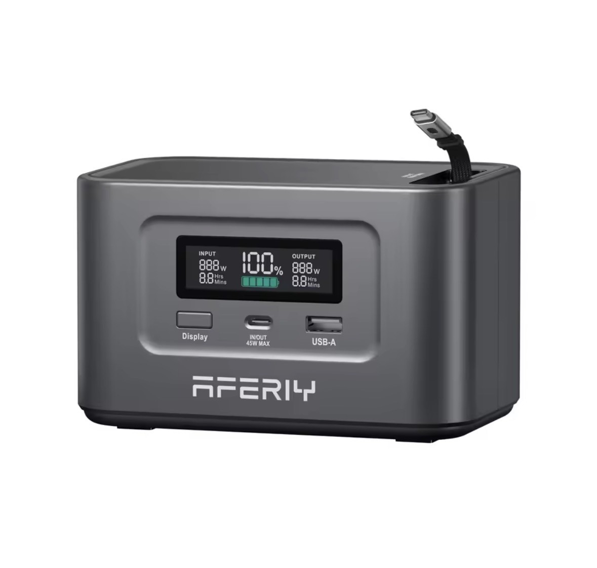 Station d'énergie portable 100W AFERIY avec batterie LiFePO4 compacte pour camping