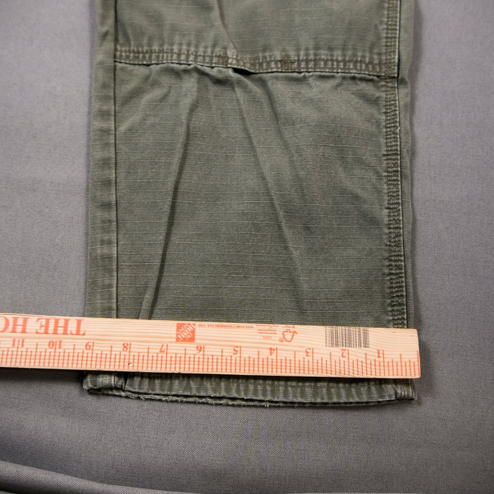 RIPSTOP FABRIC Relax Fit Faded Utility Cargo Pants Wide Work Wrangler Fits 37x32 thumbnail 4