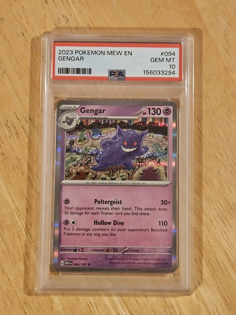 Pokémon TCG Grade 10 Gengar Individual Collectible Card Game Cards
