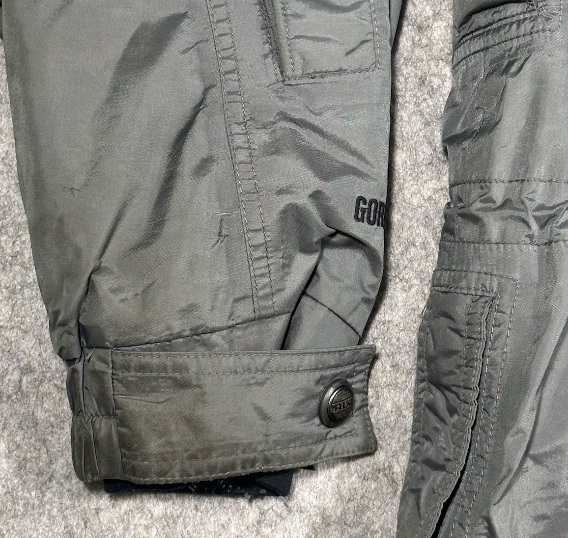 RLX Polo Sport Ralph Lauren Technical Ski Jacket Men’s L Gray Gore-Tex Hood READ thumbnail 12