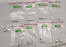 9 Pairs Of 8mm Green Acrylic Plastic Doll Eyes Doll Making Crafting Eyeballs