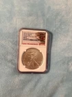 2021-S Silver Eagle Heraldic T-1 Emergency Production Coin MS70 Strack SF Mint