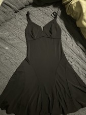 NastyGal Black Midi Dress