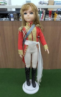 SAN-EI TOY Versailles no Bara Oscar Red Dress Fashion Doll 56cm Vintage Japan