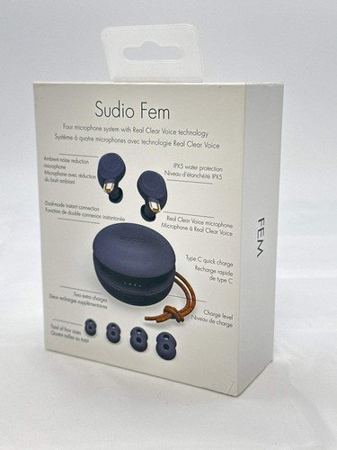 Sudio Fem Wireless Bluetooth Headphones New Open Box Blue Color - Picture 2 of 4