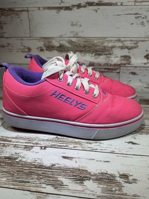 Heelys Pink Purple Low Top Roller Skate Shoes Sneakers Youth Girls Size 5 Y2K