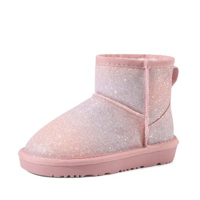 Girls Boys Snow Boots Kids Warm Ankle Boots Faux Fur Lined Winter Warm Booties