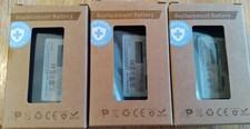 Lot Of 6- Black-Zebra Battery Replacement for TC70 Barcode Scanner