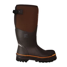 DRYSHOD Men's Nanotoe Gusset Brown/Orange Work Boots (NTG-UH-BR)