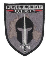 Abzeichen Patch Polizei Berlin LKA Personenschutz gestickt farbig