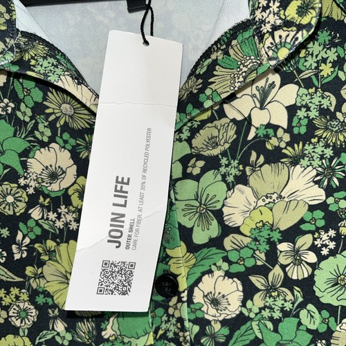 BNWT Zara ladies Bright Emerald Green Flower Power Collered Shirt Dress Medium - Picture 4 of 16