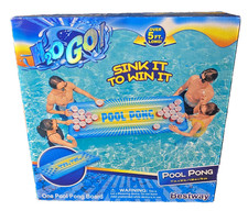 H2OGO Inflatable Pool Pong Board 20 Cup, 5 ft Floating Swimming Pool Game